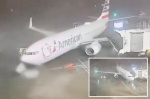 American Airlines plane pushed from gate by 80 mph gusts at Dallas Fort Worth Airport wild video  New York Post American Airlines plane pushed from gate by 80 mph gusts at Dallas Fort Worth Airport wild video  New York Post