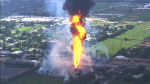 SUV crash sparked Texas pipeline fire that burned for hours prompted evacuations in Houston suburb  WPVITV SUV crash sparked Texas pipeline fire that burned for hours prompted evacuations in Houston suburb  WPVITV