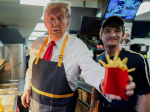 Trump visits McDonalds as Harris speaks to churchgoers in swing state push  Al Jazeera English