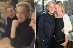 Brunette Ellen DeGeneres nearly unrecognizable at UK pub alongside Portia de Rossi after fleeing the US postelection  Page Six Brunette Ellen DeGeneres nearly unrecognizable at UK pub alongside Portia de Rossi after fleeing the US postelection  Page Six