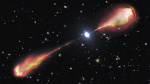 Telescopes spy a monster radio jet streaming from a bright and early object in the universe  The Associated Press Telescopes spy a monster radio jet streaming from a bright and early object in the universe  The Associated Press