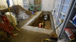 Roman basilica remains uncovered in office block basement  CNN