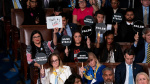 Democrats disrupt protest and wear pained expressions for Trumps speech  The Hill Democrats disrupt protest and wear pained expressions for Trumps speech  The Hill