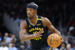 Jimmy Butler Has Nothing to Say to Heats Pat Riley in Miami Return with Warriors  Bleacher Report Jimmy Butler Has Nothing to Say to Heats Pat Riley in Miami Return with Warriors  Bleacher Report