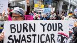Protesters rebelling against Elon Musks purge of US government swarm Tesla showrooms The Associated Press Protesters rebelling against Elon Musks purge of US government swarm Tesla showrooms The Associated Press