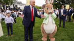 Trump says gray skies for the White House Easter egg roll mean no worries about sunburn AP News Trump says gray skies for the White House Easter egg roll mean no worries about sunburn AP News