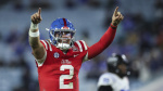 Giants trade up to No 25 select QB Jaxson Dart NBC Sports Giants trade up to No 25 select QB Jaxson Dart NBC Sports