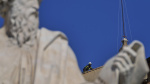 Vatican firefighters install a chimney on the roof of the Sistine Chapel for the papal election AP News Vatican firefighters install a chimney on the roof of the Sistine Chapel for the papal election AP News