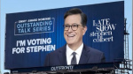 Stephen Colbert Thanks Jon Stewart  Jimmy Kimmel After The Late Show Emmy Win  Deadline Stephen Colbert Thanks Jon Stewart  Jimmy Kimmel After The Late Show Emmy Win  Deadline
