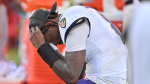 Lamar Jackson suffered hamstring strain further evaluation coming Monday NBC Sports Lamar Jackson suffered hamstring strain further evaluation coming Monday NBC Sports