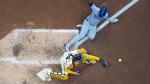 Brewers turn potential grand slam by Dodgers slugger Max Muncy into wild double play in NLCS  AP News Brewers turn potential grand slam by Dodgers slugger Max Muncy into wild double play in NLCS  AP News