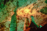 Researchers investigate bright green wall discovered deep in caves of New Mexico Untouched for 49 million years  Yahoo