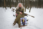 PHOTO ESSAY Portraits of Ukrainians on the anniversary of Russias fullscale invasion  AP News