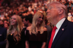 Trump takes the spotlight at UFC 327 in Miami greeting Rogan and Rubio  AP News