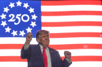 Trump turns America 250 kickoff into a campaignstyle rally on the National Mall  AP News