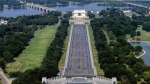 Drained Reflecting Pool shows liner more grey than blue  The Hill