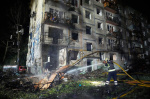 Russia hits Ukrainian capital with ballistic missiles and drones killing at least 9  AP News