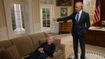 Behind the Scenes of Obamas Acting Cameo in Life Larry Blaming Larry David for His Tan Suit Debacle Improvising Lines and Ranting About Ketchup  Variety