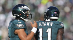 AJ Brown Jalen Hurts speak for the first time since Browns departure  NBC Sports