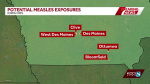 Iowa HHS adds to list of potential measles exposure locations  KCCI