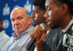 NBA strips Clippers of 5 firstround draft picks fines Steve Ballmer 30M in Kawhi Leonard salary cap circumvention probe  Yahoo Sports