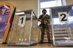 Russia holds parliamentary vote in areas it seized from Ukraine in the war  AP News