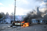 Clashes fires and looting break out as protesters rally across France joining students  AP News
