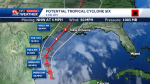 Tracking Potential Tropical Cyclone 6 Interactive storm radar latest cone and impacts  WDSU New Orleans