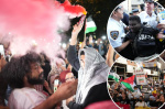 Oct 7 anniversary live updates Thousands of antiIsrael protesters swarm NYC  New York Post