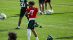 Justin Fields jogging on the practice field one day after toe injury NBC Sports Justin Fields jogging on the practice field one day after toe injury NBC Sports