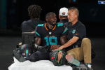 Dolphins WR Tyreek Hill suffers a graphic knee injury and is carted off taken to hospital Yahoo Sports Dolphins WR Tyreek Hill suffers a graphic knee injury and is carted off taken to hospital Yahoo Sports