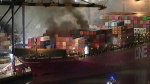Cargo ship fire in Los Angeles nearly contained after shelterinplace order lifted  AP News