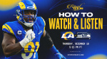 Los Angeles Rams at Seattle Seahawks How to watch listen to and live stream Thursday Night Football in Week 16  Rams