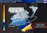 Updated snow totals for southeastern Virginia Forecast down  The VirginianPilot