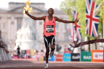 Sabastian Sawe of Kenya wins London Marathon in worldrecord time first to finish under two hours  AP News