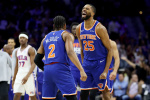 Knicks torch 76ers with recordtying effort from 3 set team playoff record with 144 points to complete dominant sweep  Yahoo Sports UK