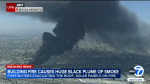 Massive fire at warehouse in Boyle Heights triggers shelterinplace orders rare helicopter drops  ABC7 Los Angeles