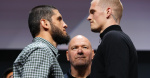 Ian Machado Garry towers over Islam Makhachev at prefight press conference faceoff  MMA Fighting