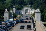 Trump says planned 250foot arch will be military complex for drones snipers  The Washington Post